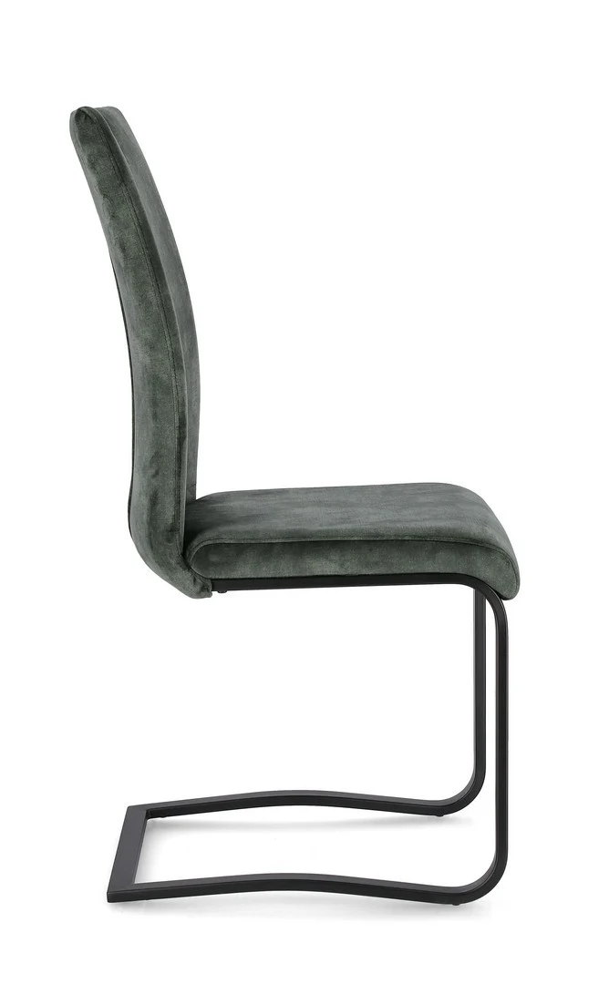 Sedia "Kenneth" con gambe in acciaio verniciato a polvere epossidica, per arredo interno 42 x 56 x h 102 cm