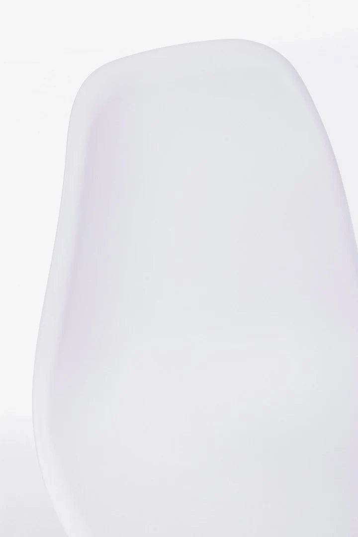 Sedia "Mandy" con gambe in acciaio verniciate effetto legno naturale, per arredo interno 53 x 46 x h 82 cm