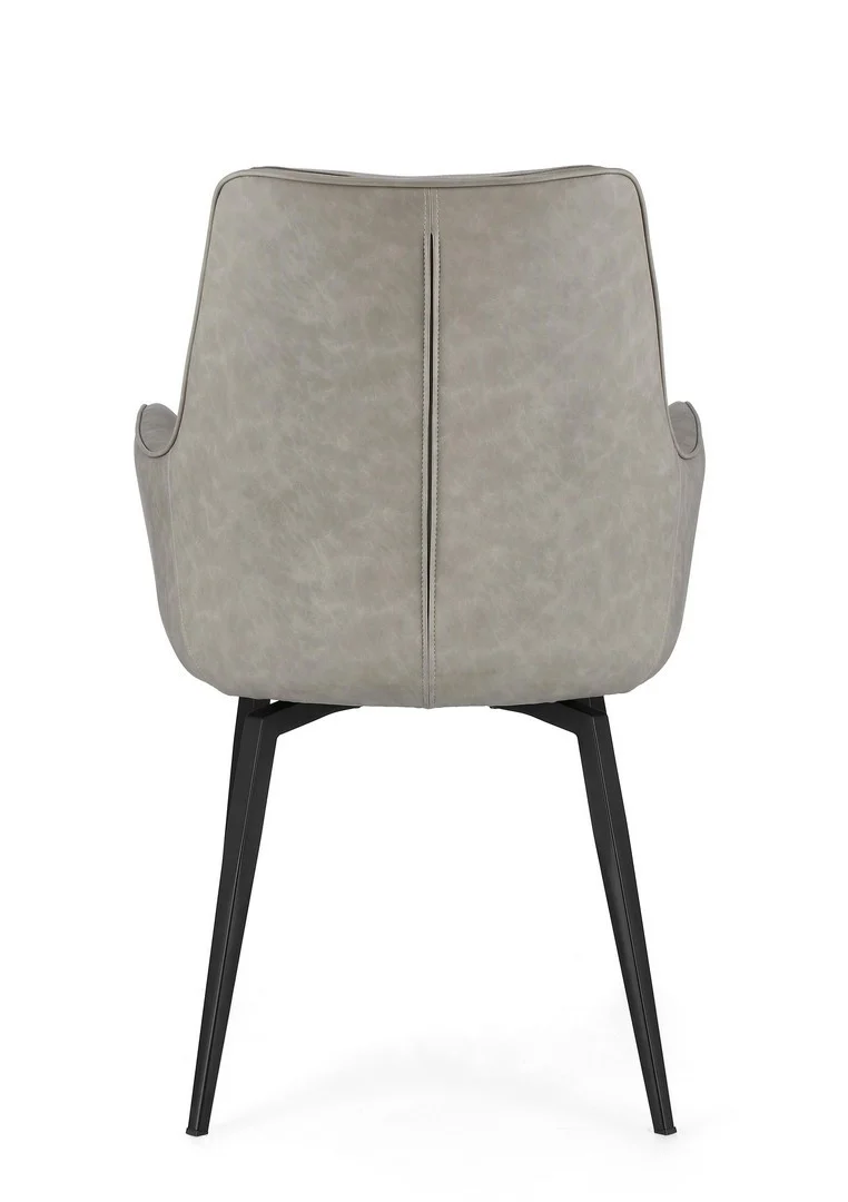 Sedia "Lawrence" con gambe in acciaio verniciato a polvere epossidica, per arredo interno 56 x 65 x h 92 cm