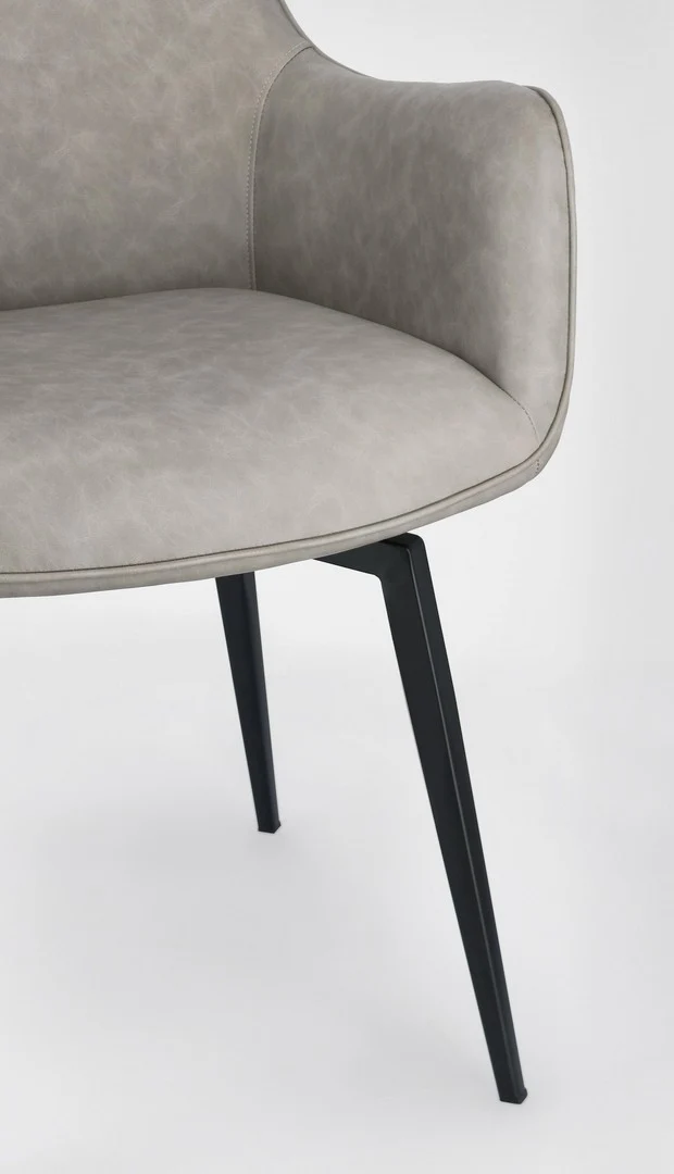 Sedia "Lawrence" con gambe in acciaio verniciato a polvere epossidica, per arredo interno 56 x 65 x h 92 cm