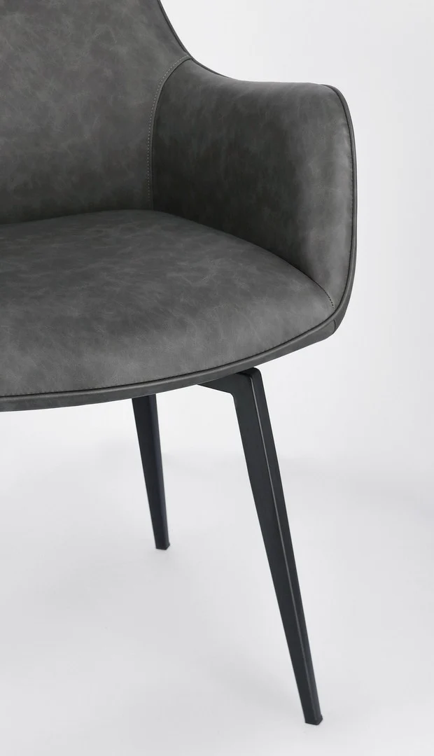 Sedia "Lawrence" con gambe in acciaio verniciato a polvere epossidica, per arredo interno 56 x 65 x h 92 cm