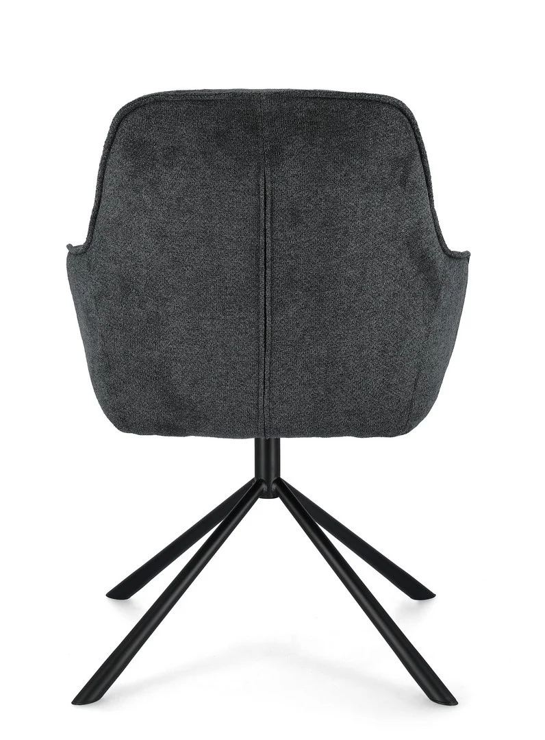 Sedia "Grant" con gambe in acciaio verniciato a polvere epossidica, per arredo interno 59 x 65 x h 86 cm