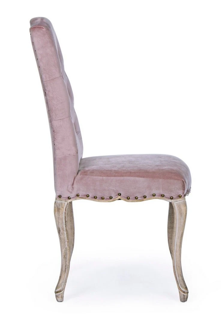 Sedia "Diva" con struttura in rubber wood, per arredo interno 51 x 53 x h 99 cm