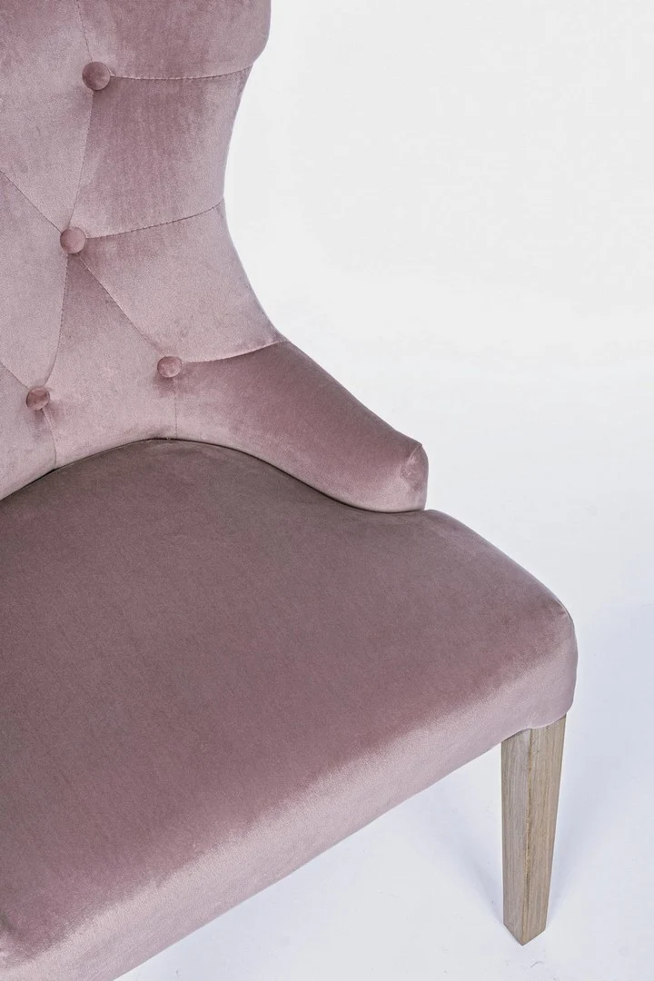 Sedia "Azelia" con struttura in rubber wood, per arredo interno 55 x 52 x h 92 cm