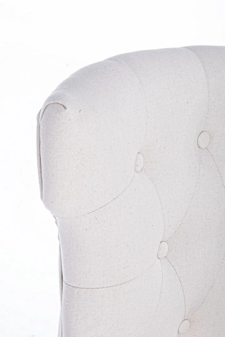 Sedia "Azelia" con struttura in rubber wood, per arredo interno 55 x 52 x h 92 cm