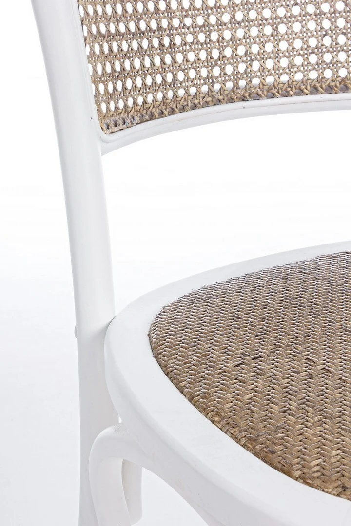 Sedia "Carrel" con struttura in legno di olmo, per arredo interno 45 x 53 x h 89 cm