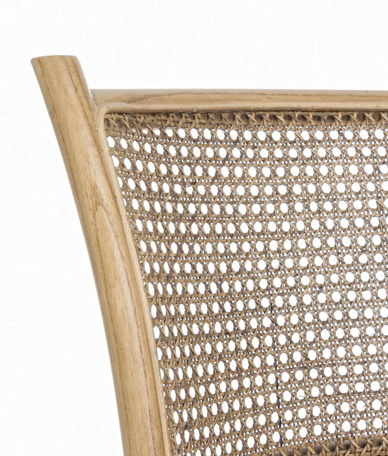 Sedia "Carrel" con struttura in legno di olmo, per arredo interno 45 x 53 x h 89 cm