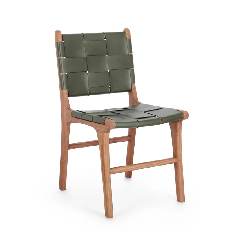 Sedia "Joanna" con legno teak, per arredo interno 46 x 59 x h 85 cm