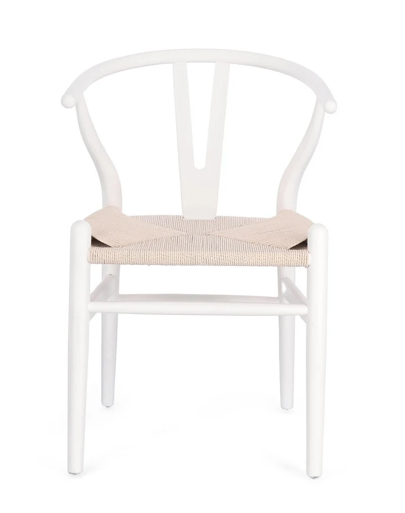 Sedia "Artas" con struttura in legno di olmo, per arredo interno 49 x 42 x h 78 cm