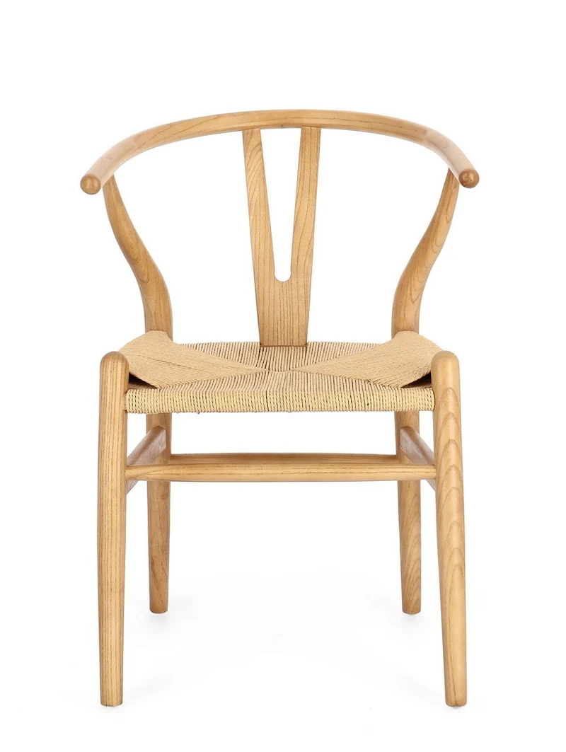 Sedia "Artas" con struttura in legno di olmo, per arredo interno 49 x 42 x h 78 cm