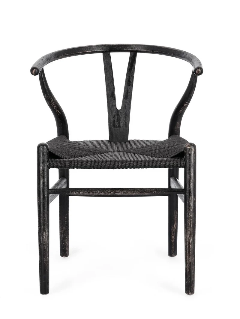 Sedia "Artemia" con struttura in legno di faggio, per arredo interno 50 x 41 x h 77 cm