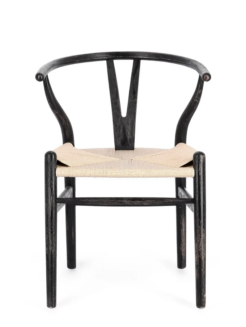 Sedia "Artemia" con struttura in legno di faggio, per arredo interno 50 x 41 x h 77 cm