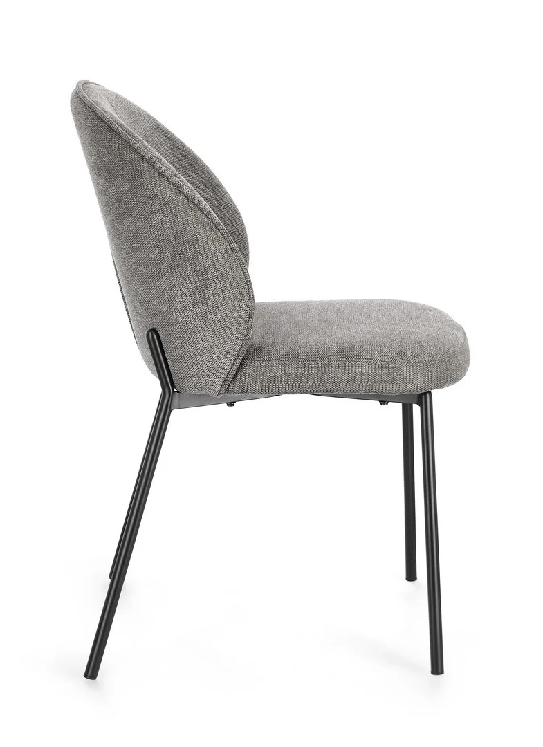 Sedia "Wendy" con struttura in acciaio, per arredo interno 54 x 60 x h 83 cm