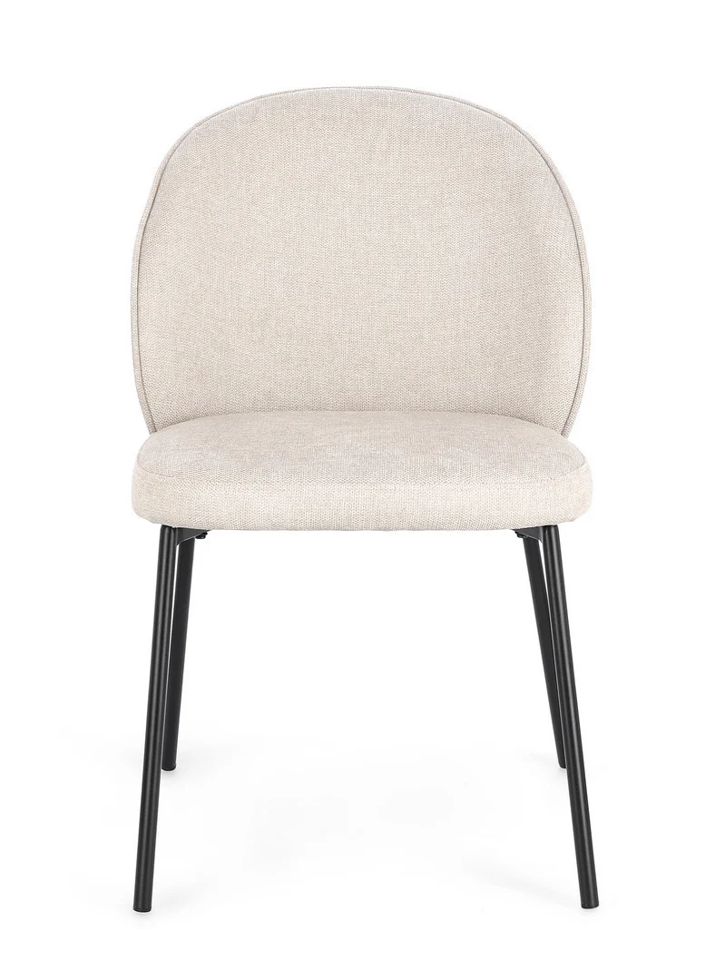 Sedia "Wendy" con struttura in acciaio, per arredo interno 54 x 60 x h 83 cm