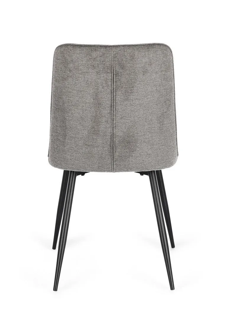 Sedia "Cora" con struttura in acciaio, per arredo interno 48 x 62 x h 84 cm