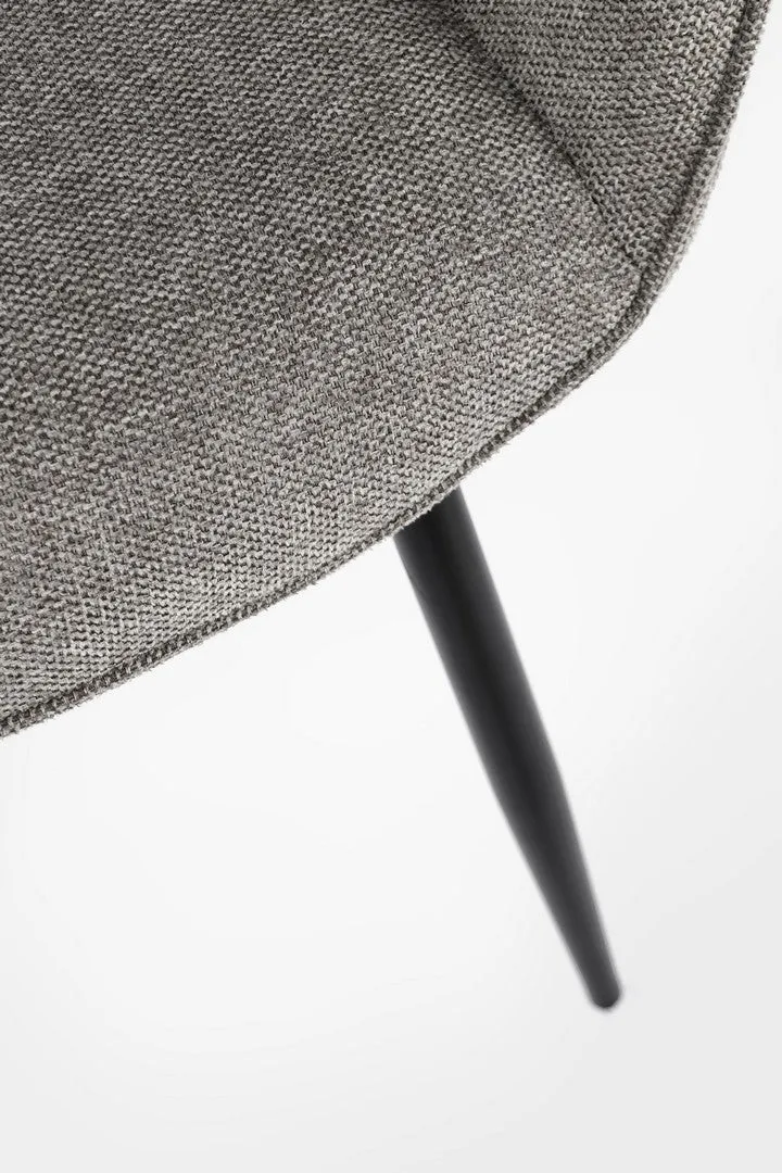 Sedia "Cora" con struttura in acciaio, per arredo interno con braccioli, 58 x 63 x h 85,5 cm
