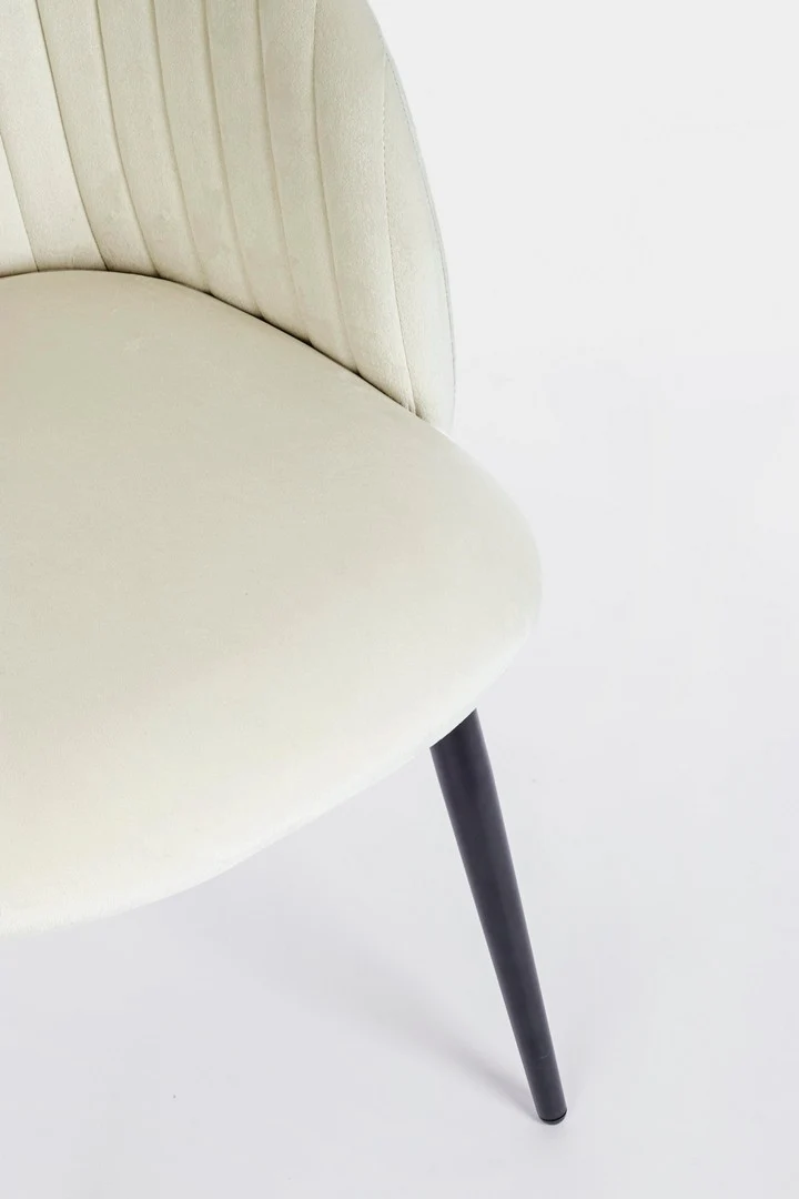 Sedia "Queen" con gambe in acciaio verniciato a polvere, per arredo interno 53 x 57 x h 81,5 cm