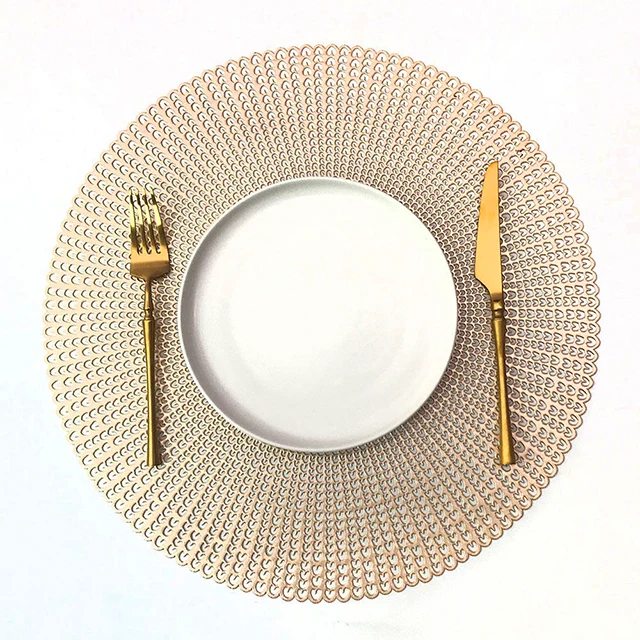 Tovagliette americane per colazione sottopiatto lavabile tondo 41 cm