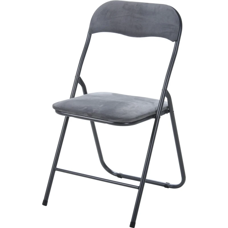 Sedie pieghevoli imbottite in velluto salvaspazio design moderno kit 6 pezzi