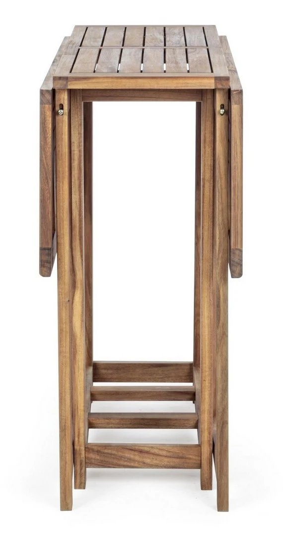 Set tavolo con 4 sedie "Noemi" in legno di acacia, finitura ad olio, per esterno
