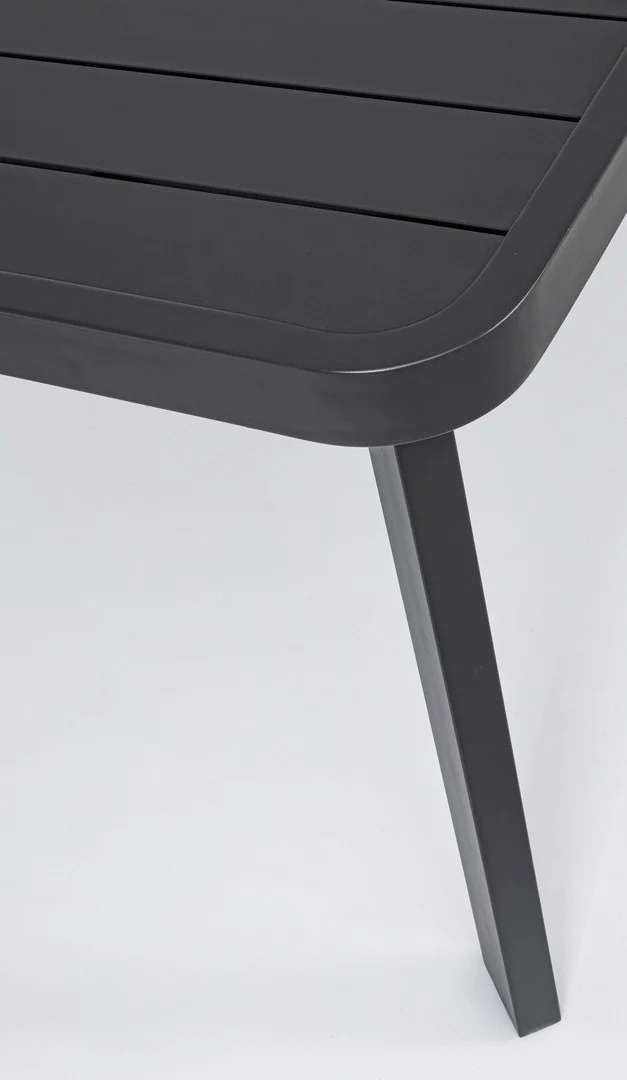 Set tavolo con 6 sedie "Cordova" in alluminio verniciato, seduta in fibra sintetica, per esterno