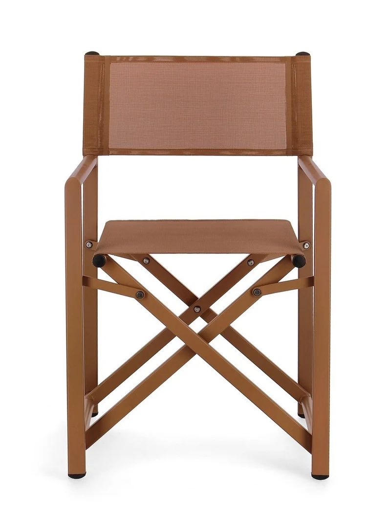 Sedia da regista "Taylor" , struttura in alluminio, seduta in textilene, ideale per giardino