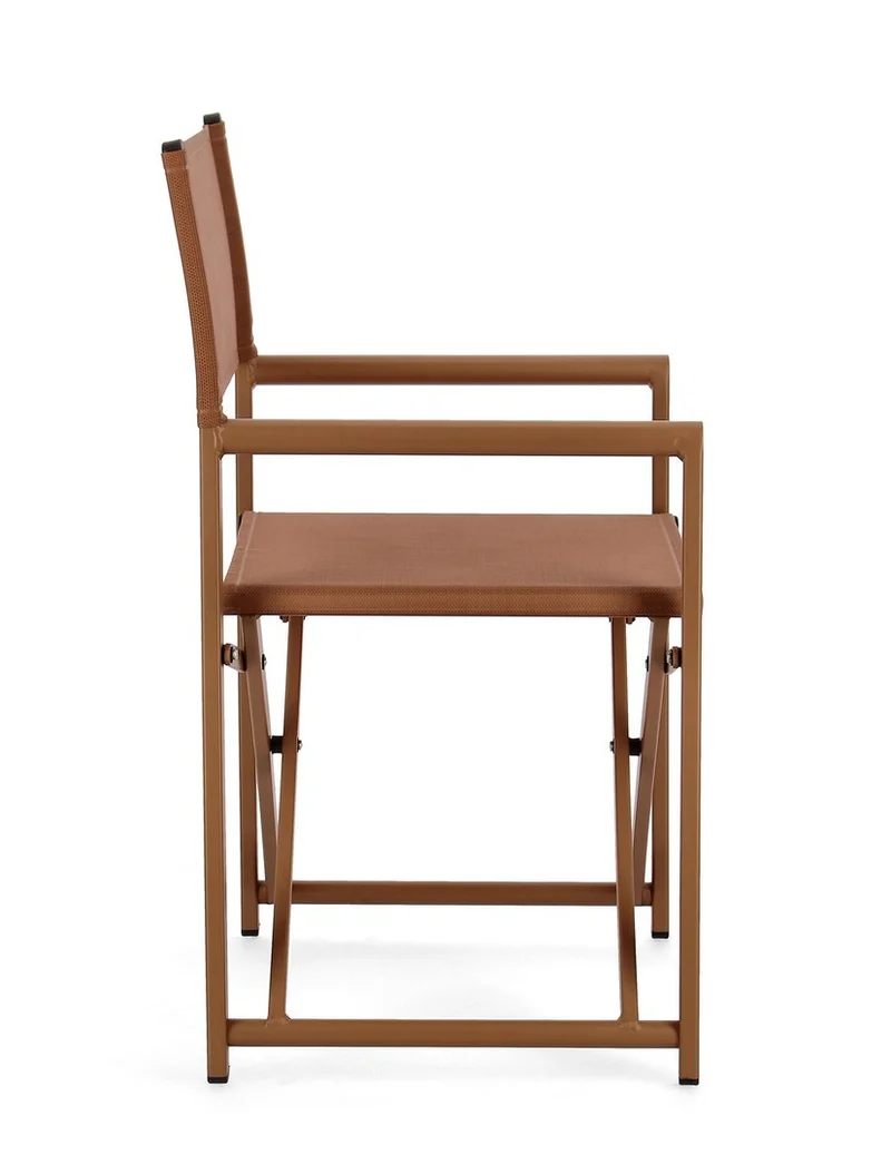 Sedia da regista "Taylor" , struttura in alluminio, seduta in textilene, ideale per giardino