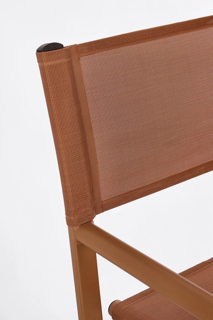 Sedia da regista "Taylor" , struttura in alluminio, seduta in textilene, ideale per giardino