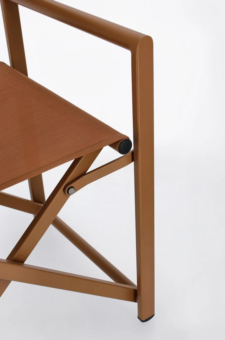Sedia da regista "Taylor" , struttura in alluminio, seduta in textilene, ideale per giardino