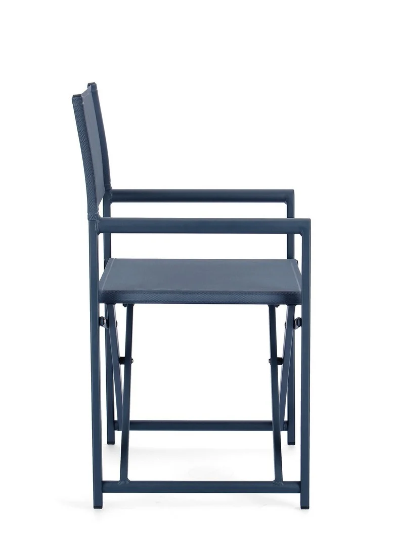Sedia da regista "Taylor" , struttura in alluminio, seduta in textilene, ideale per giardino