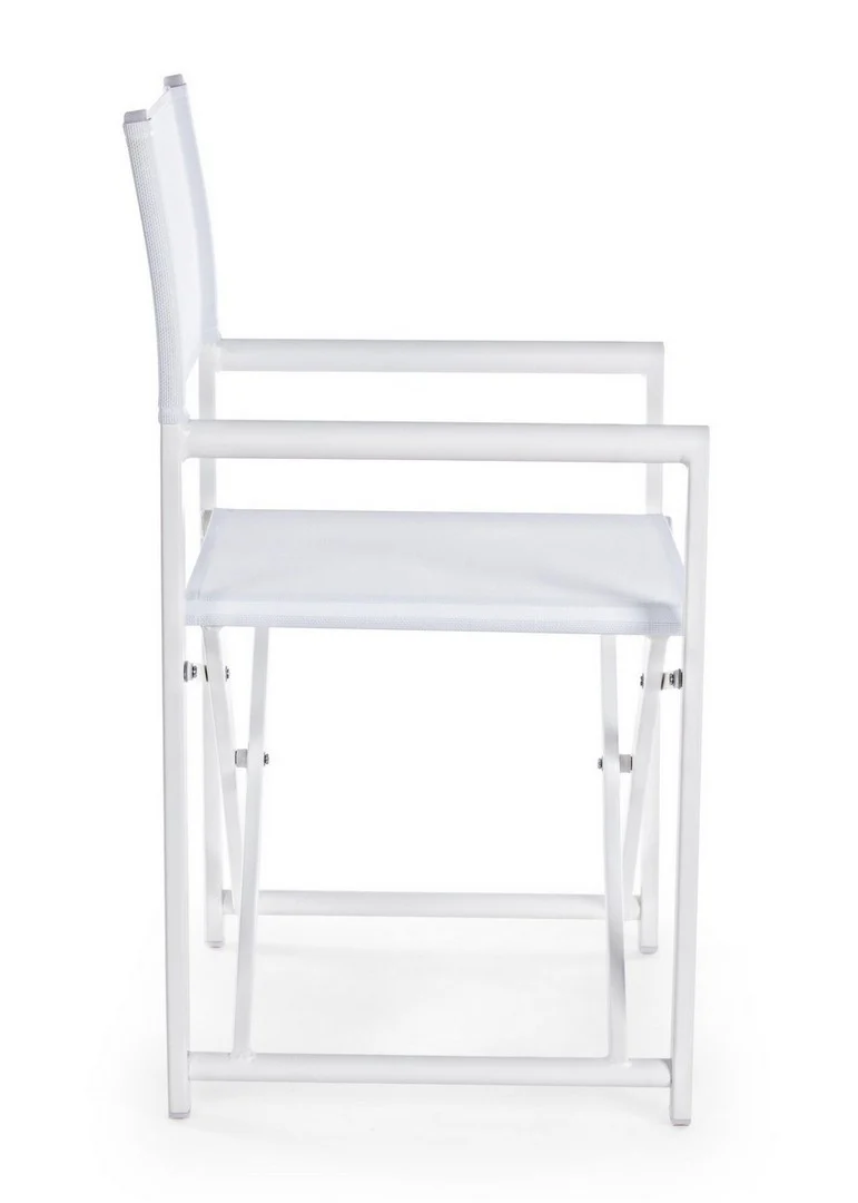 Sedia da regista "Taylor" , struttura in alluminio, seduta in textilene, ideale per giardino