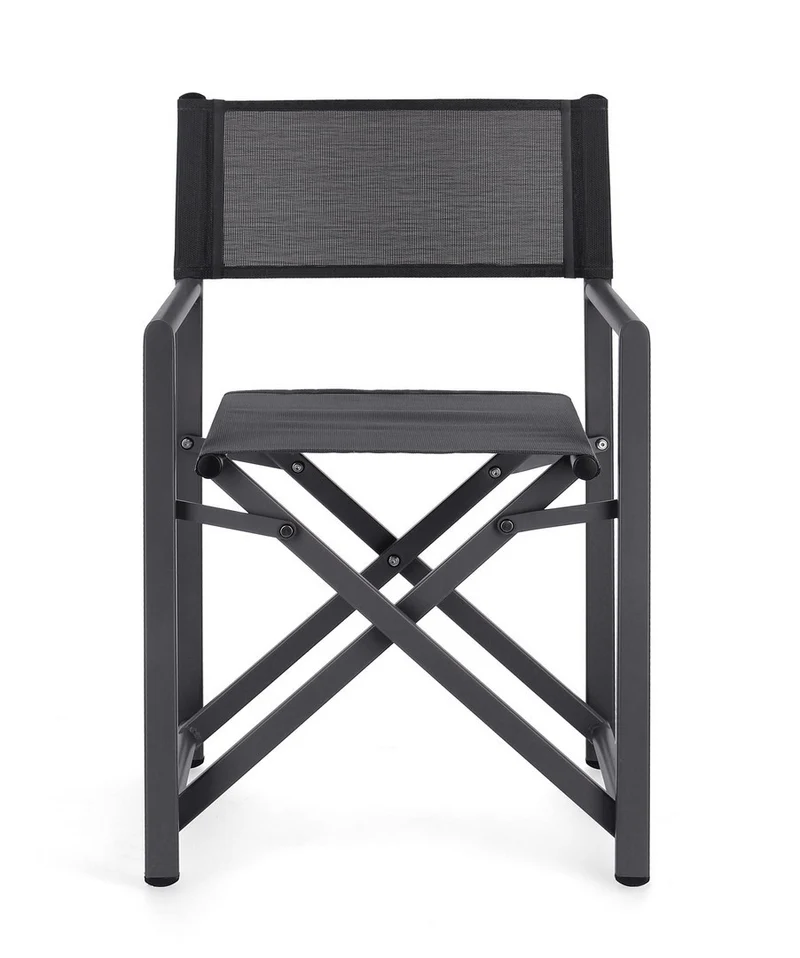 Sedia da regista "Taylor" , struttura in alluminio, seduta in textilene, ideale per giardino