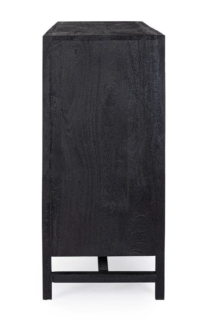 Credenza "Weston" con struttura in legno di mango, schienale e fondo cassetti in mdf