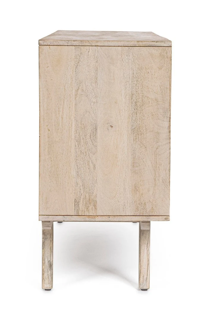 Credenza "Sahana" con struttura in legno di mango, schienale e fondo cassetti in mdf