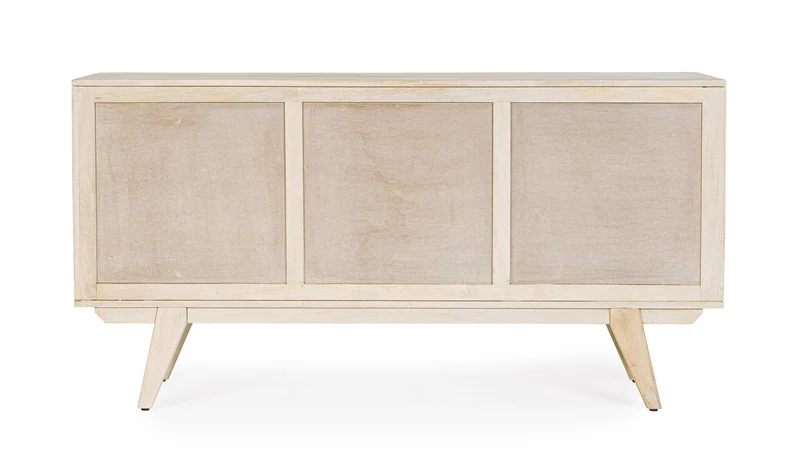 Credenza "Sahana" con struttura in legno di mango, schienale e fondo cassetti in mdf
