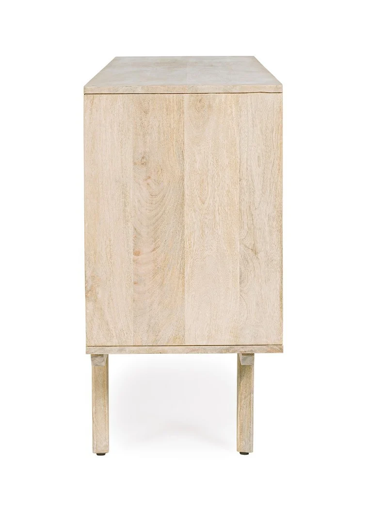 Credenza "Sahana" con struttura in legno di mango, schienale e fondo cassetti in mdf