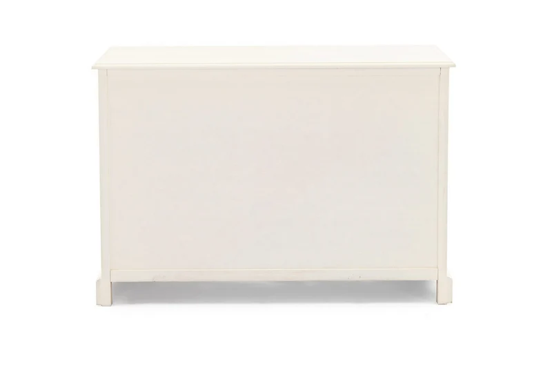 Credenza "Amabel" 2 ante e 2 cassetti, con struttura in legno di pino, stile classico