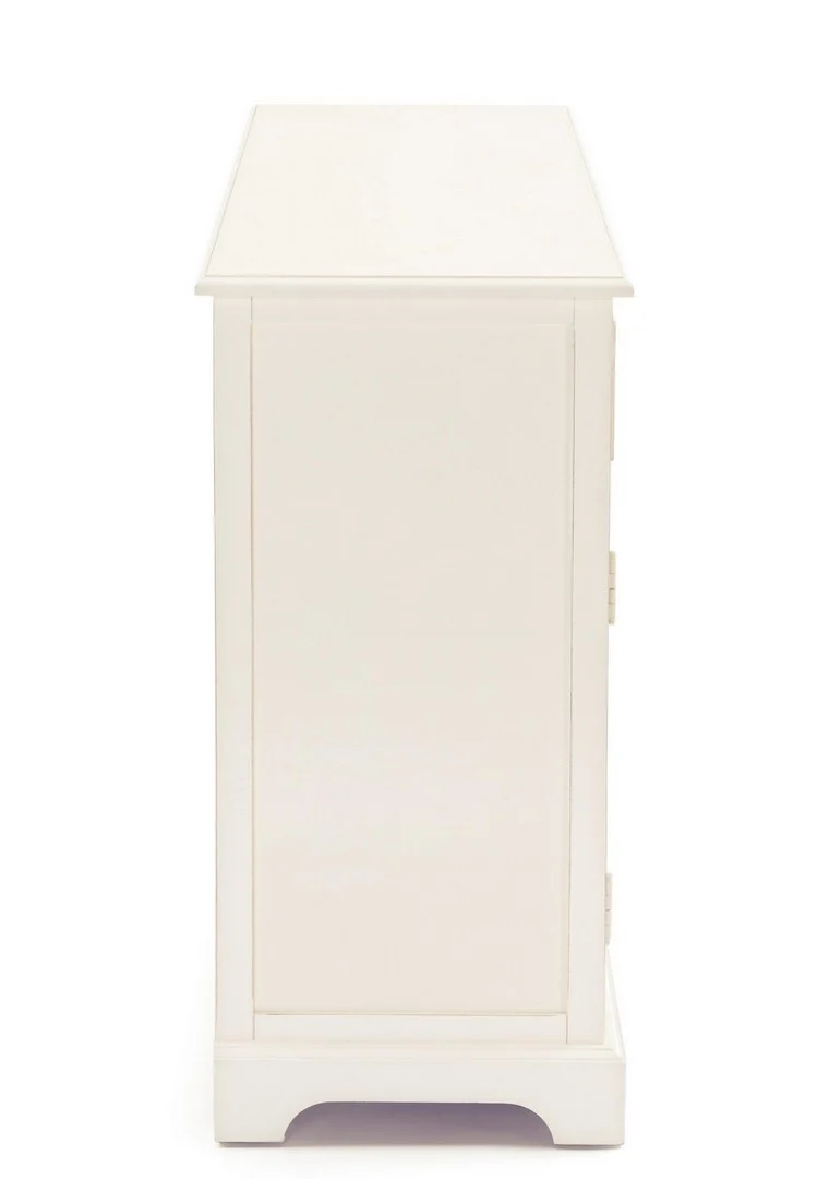 Credenza "Amabel" 2 ante e 2 cassetti, con struttura in legno di pino, stile classico