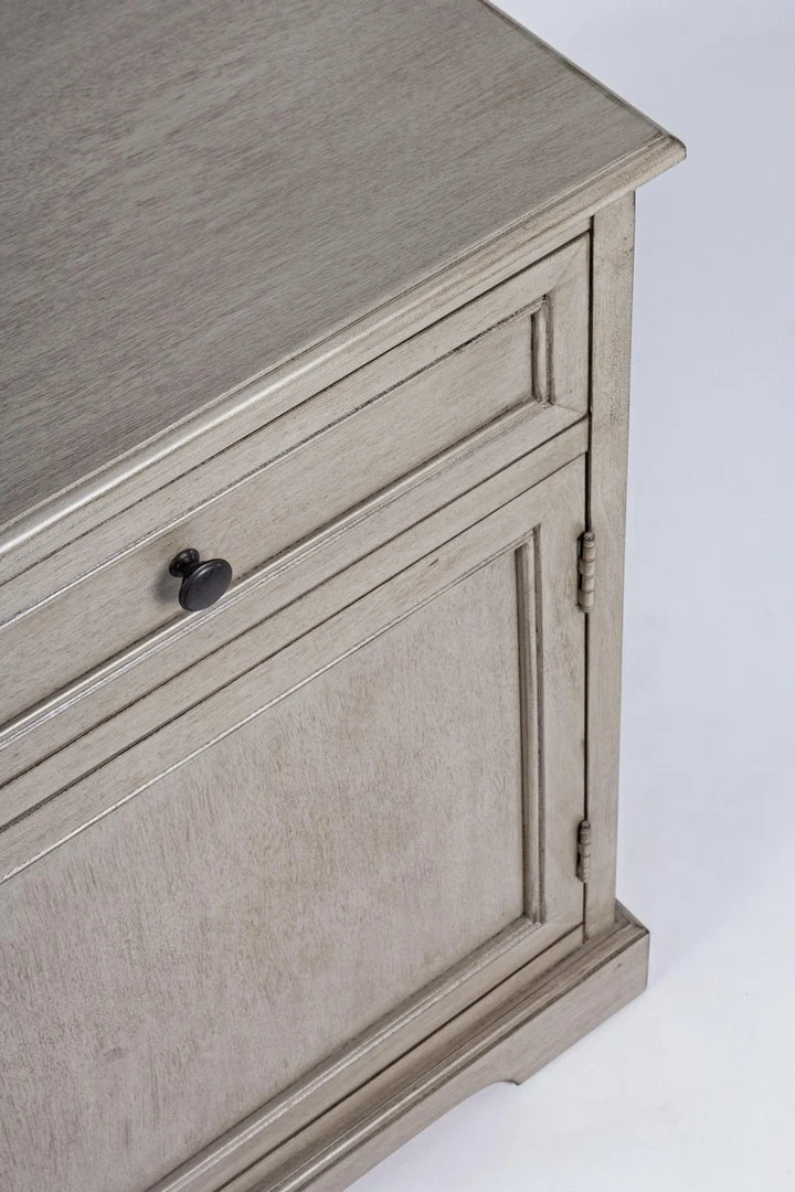 Credenza "Margaret" 2 ante e 2 cassetti, con struttura in legno di pino, stile classico