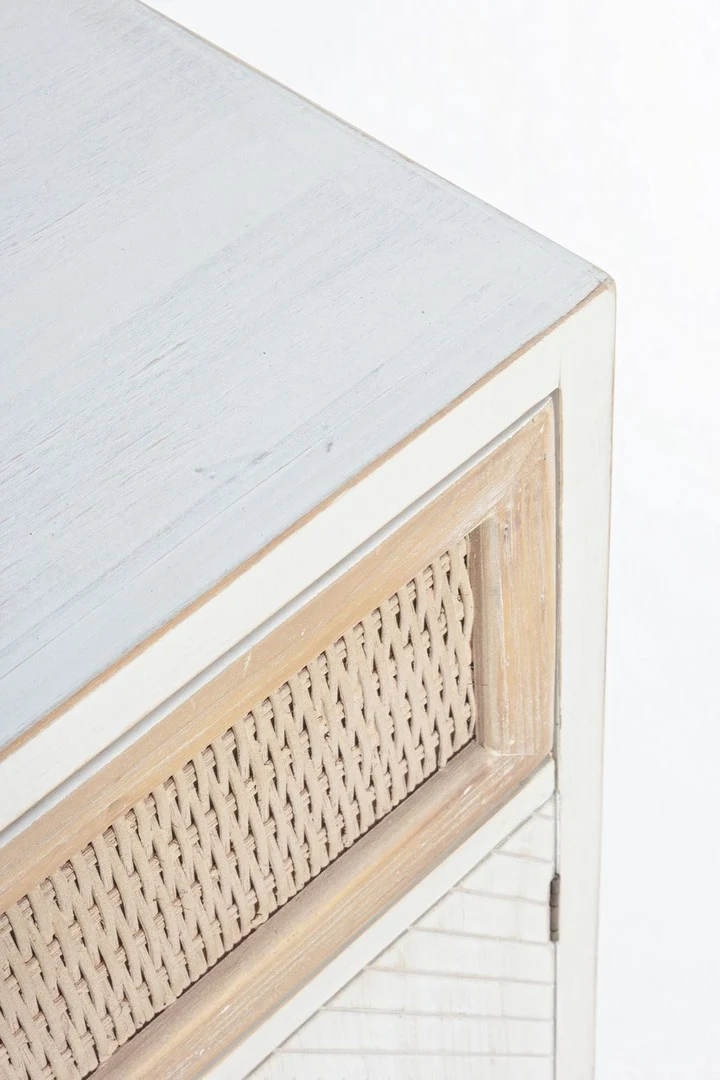 Credenza "Clotilde" con struttura in legno di abete, schienale in mdf, stile rustico