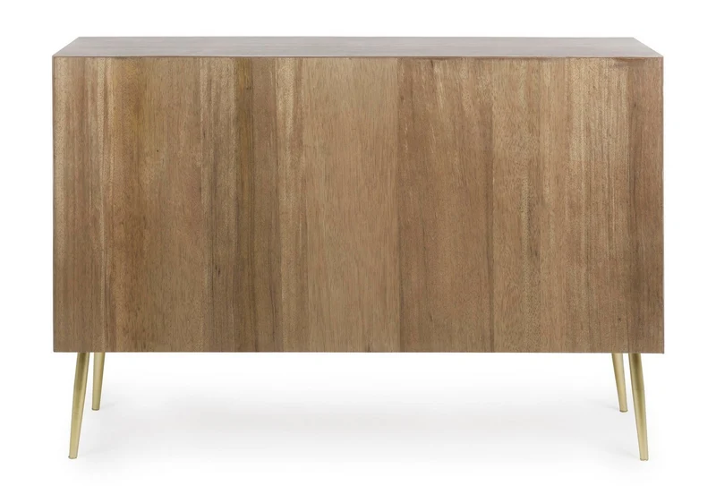 Credenza "Filomena" con in legno teak, pannelli esterni in mdf, finitura a base d'acqua, stile atmosphere