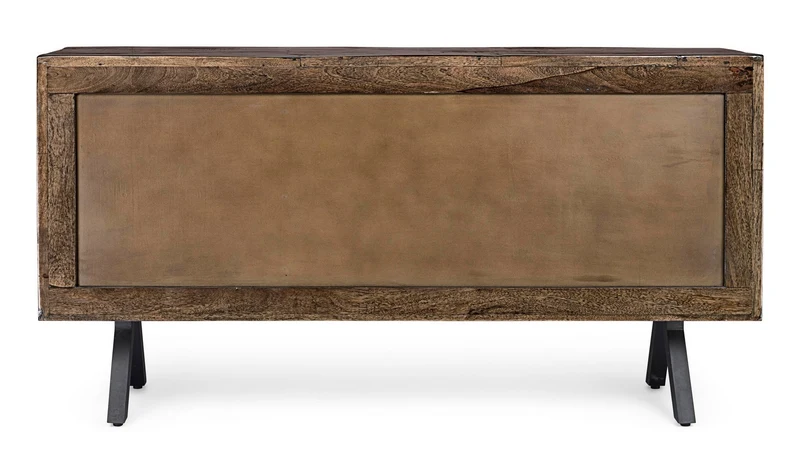 Credenza "Archer" 3 ante, con struttura in legno riciclato, stile design