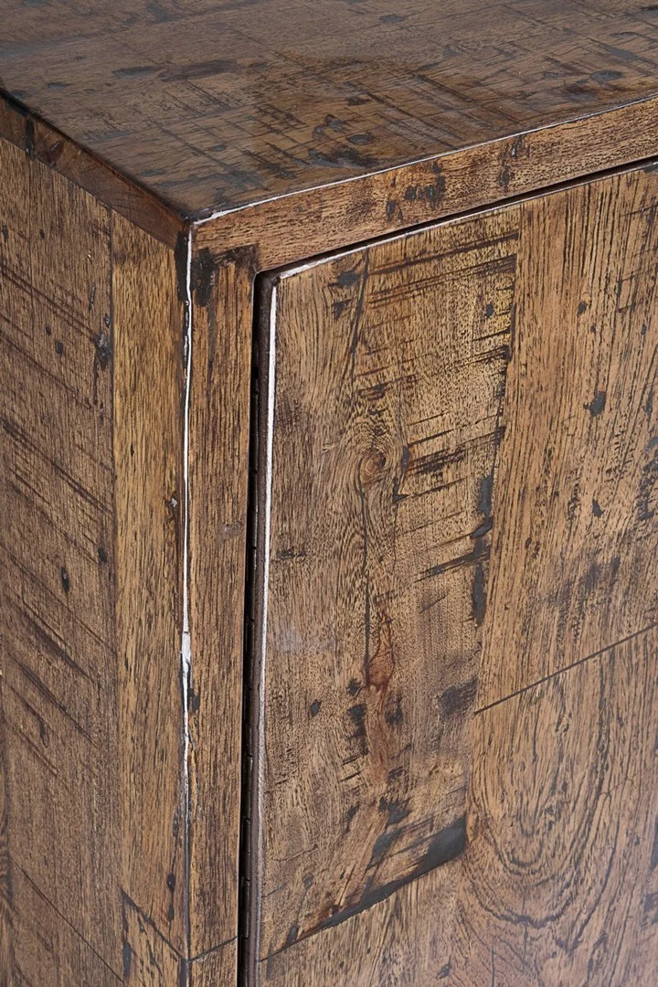 Credenza "Archer" 3 ante, con struttura in legno riciclato, stile design