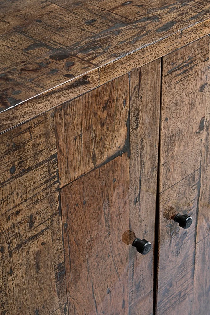 Credenza "Archer" 3 ante, con struttura in legno riciclato, stile design