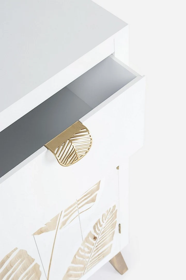 Credenza "Folium", con struttura in abete e mdf, piano e schienale in mdf, stile design