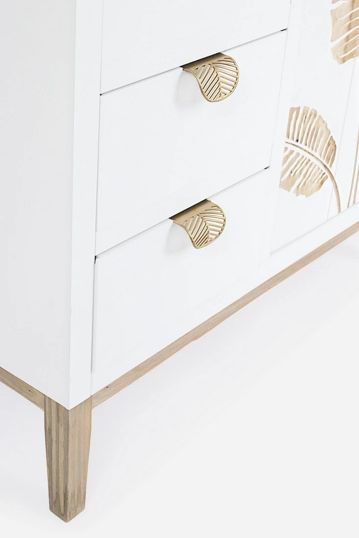 Credenza "Folium", con struttura in abete e mdf, piano e schienale in mdf, stile design