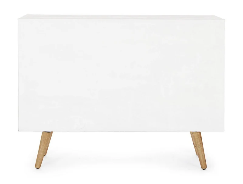 Credenza "Eloise", struttura in legno MDF o legno di abete, pomelli in acciaio, stile naturale