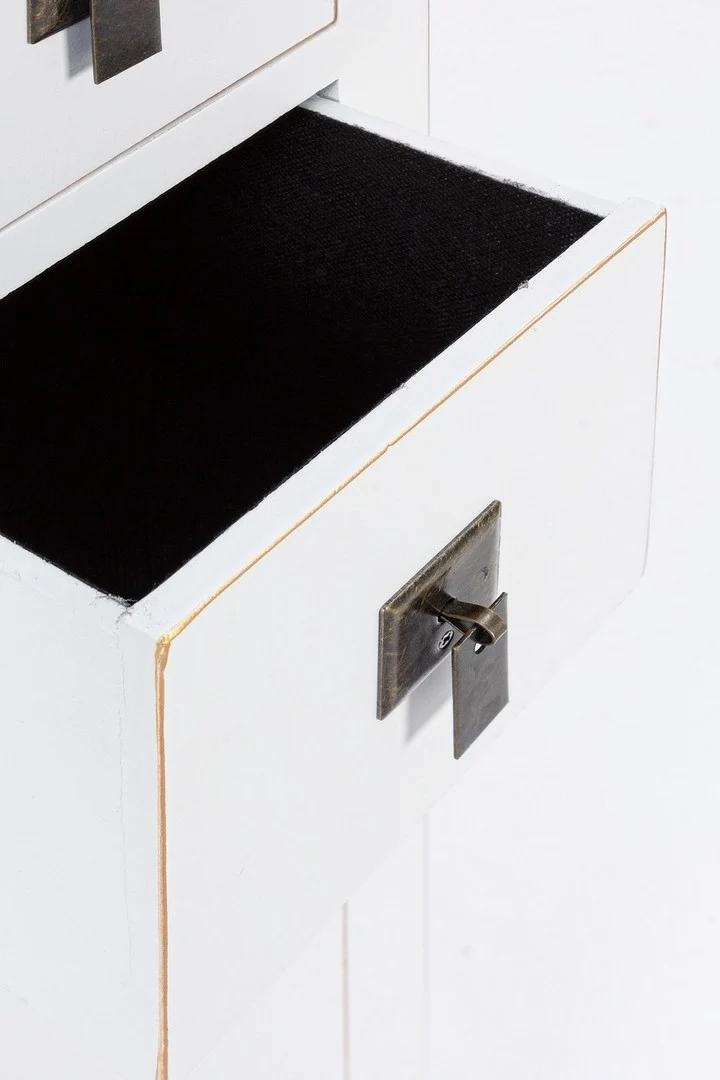 Mobile "Pechino", struttura in legno MDF, finitura a base di nitrocellulosa, maniglie in acciaio