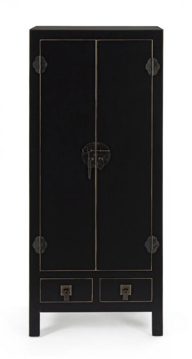 Mobile "Pechino", struttura in legno MDF, finitura a base di nitrocellulosa, maniglie in acciaio