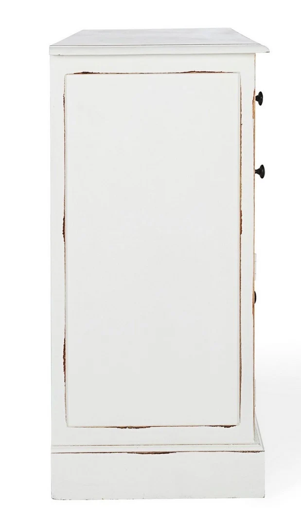 Credenza "Jefferson" con struttura in legno di mango, finitura anticata, stile classico